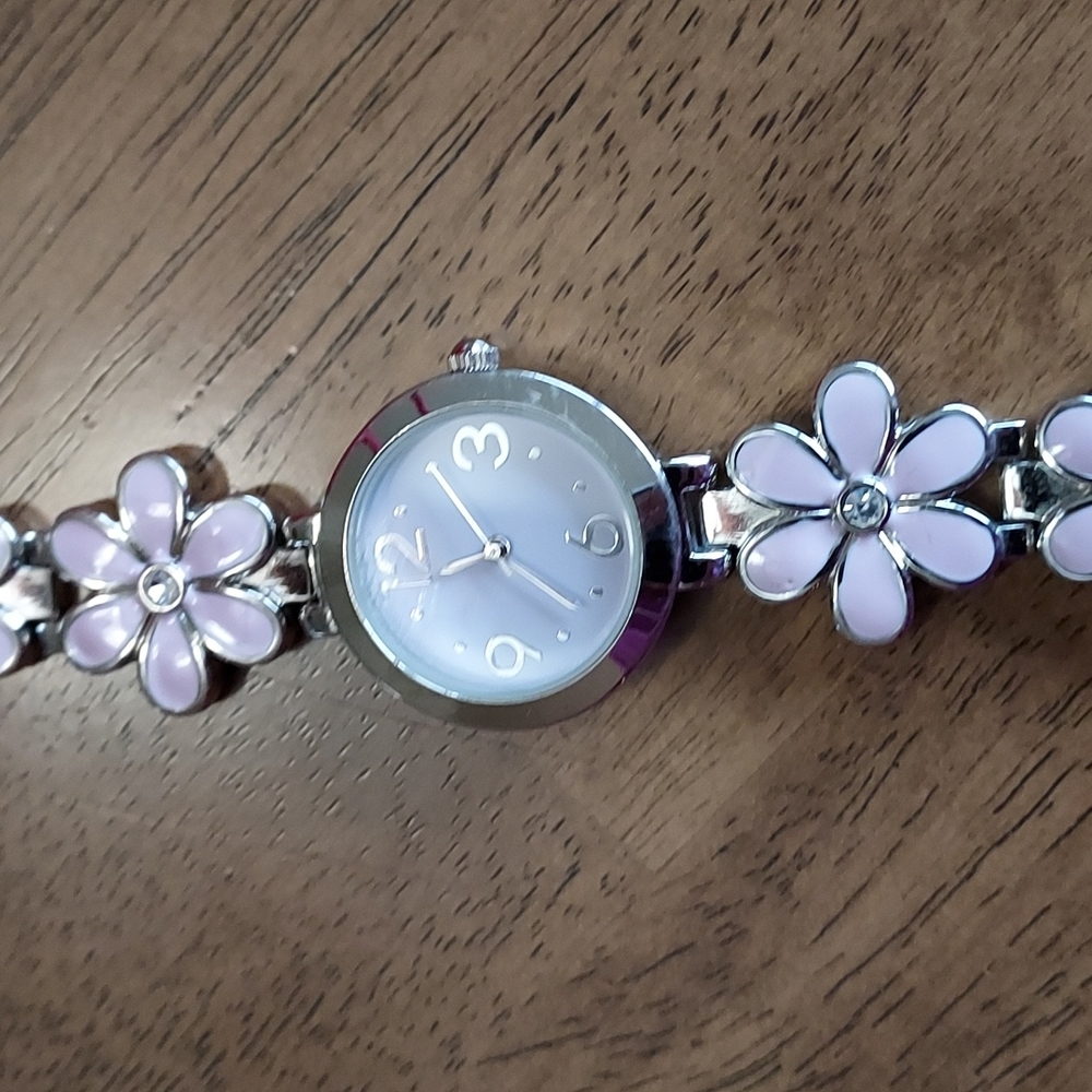 Pink Flower Watch